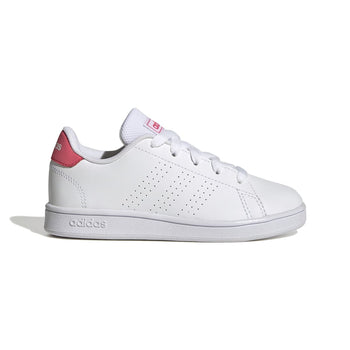 Sneakers da ragazza bianche con strisce traforate adidas Advantage K, Brand, SKU s354000126, Immagine 0